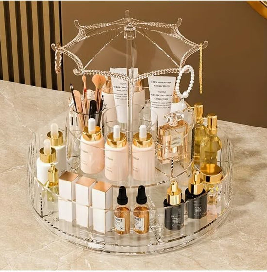 360 Umbrella-Shaped Cosmetic Organizer
