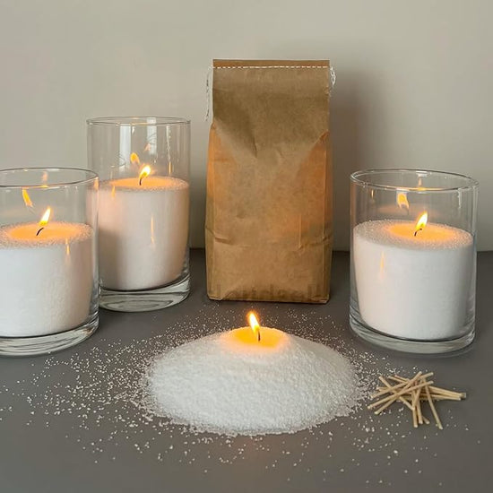 Pearl Soy Wax for Custom Candles 200gram + 50 Wicks
